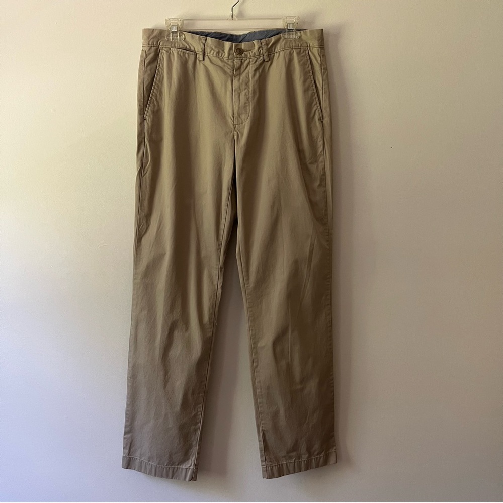 Men's J. Crew Flat Front Cotton Pants 32
